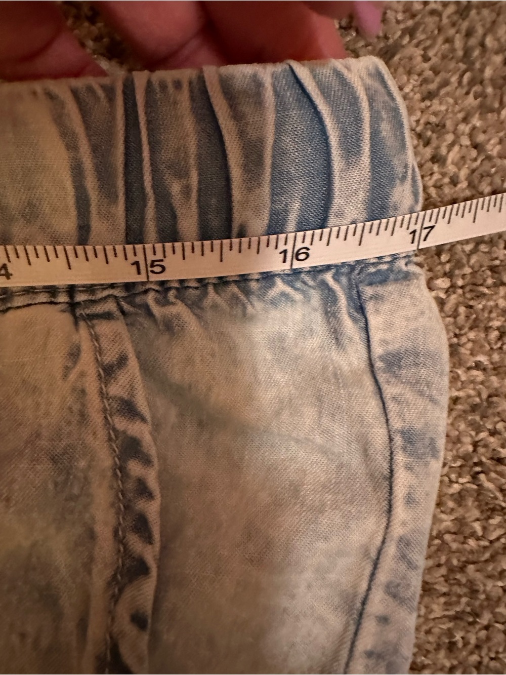 Splendid Pants Wide Leg Blue Stone Wash Lyocell Pull On Pockets Women’s L Beach - Picture 12 of 14